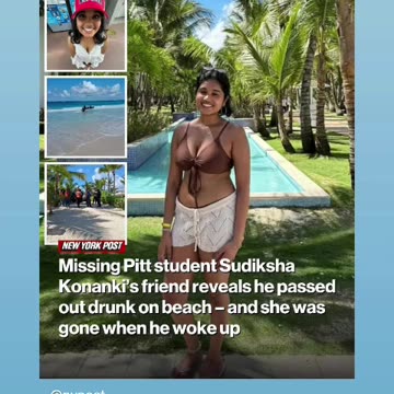 Sudiksha konanki has goned missing in domnican Republic 🇩🇴03/20/25