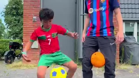 Trending: BABY RONALDO LEARNS VIRAL RONALDO SKILL!!