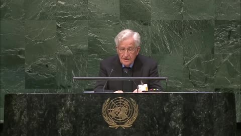 MIT Professor Noam Chomsky at UN blames Israel - not Hamas - all along