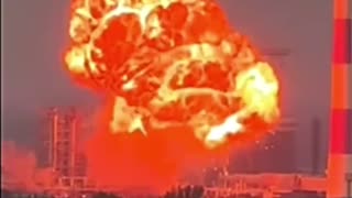 Long-Range Attack Drone Smashes into Massive Fuel Bunker At Ryazan Air Base Detonates(INSANE)
