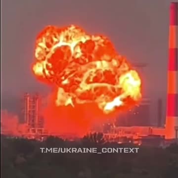 Long-Range Attack Drone Smashes into Massive Fuel Bunker At Ryazan Air Base Detonates(INSANE)