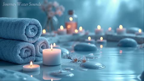 Peaceful Piano & Flowing Water 🌊 Relaxing Spa Music for Stress Relief & Wellness
