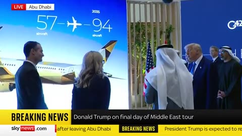 President Trump meets business leaders in Abu Dhabi
