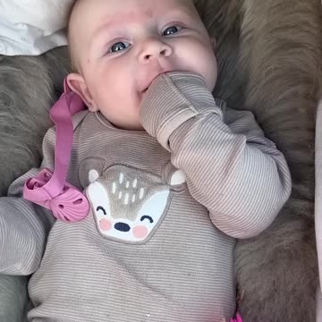 crazy baby smiles today! baby kayla shining bright 😄✨