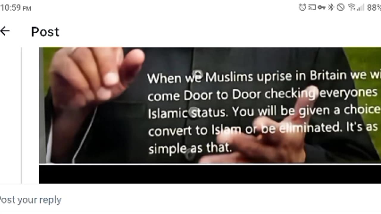 Islamic Imam Says Convert Or Die