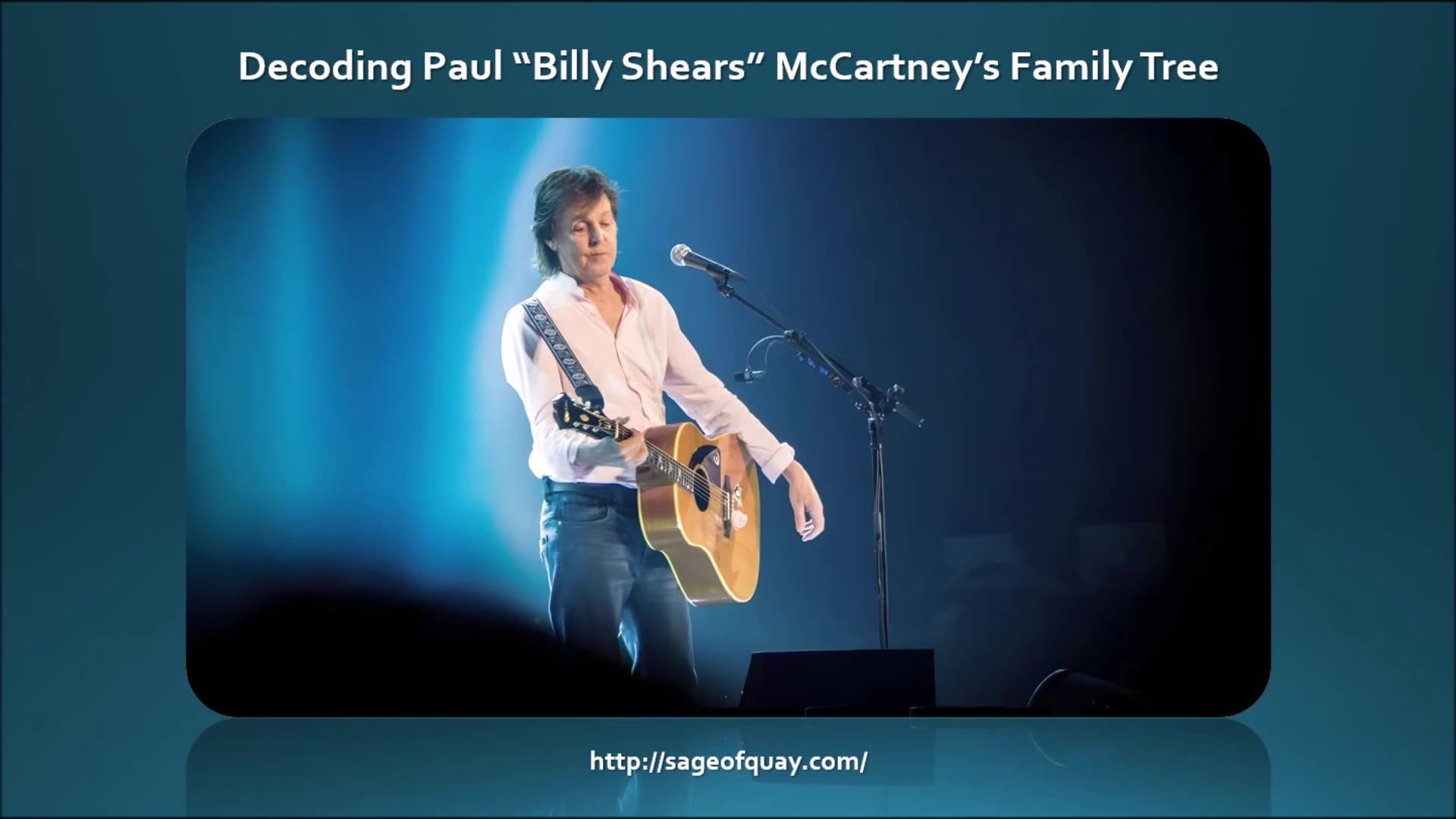 Decoding Paul "Billy Shears" McCartneys Family Tree