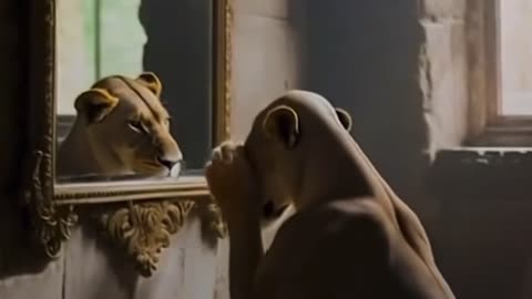 Car and loin funny videos
