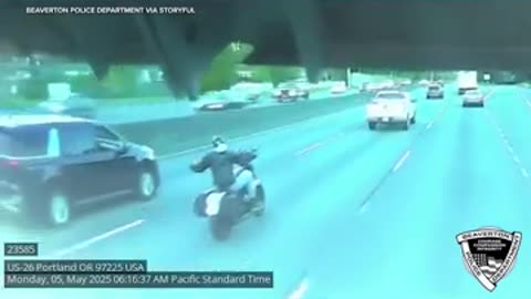 Unbelievable hit-and-run road rage leaves motorcycle with serious injuries