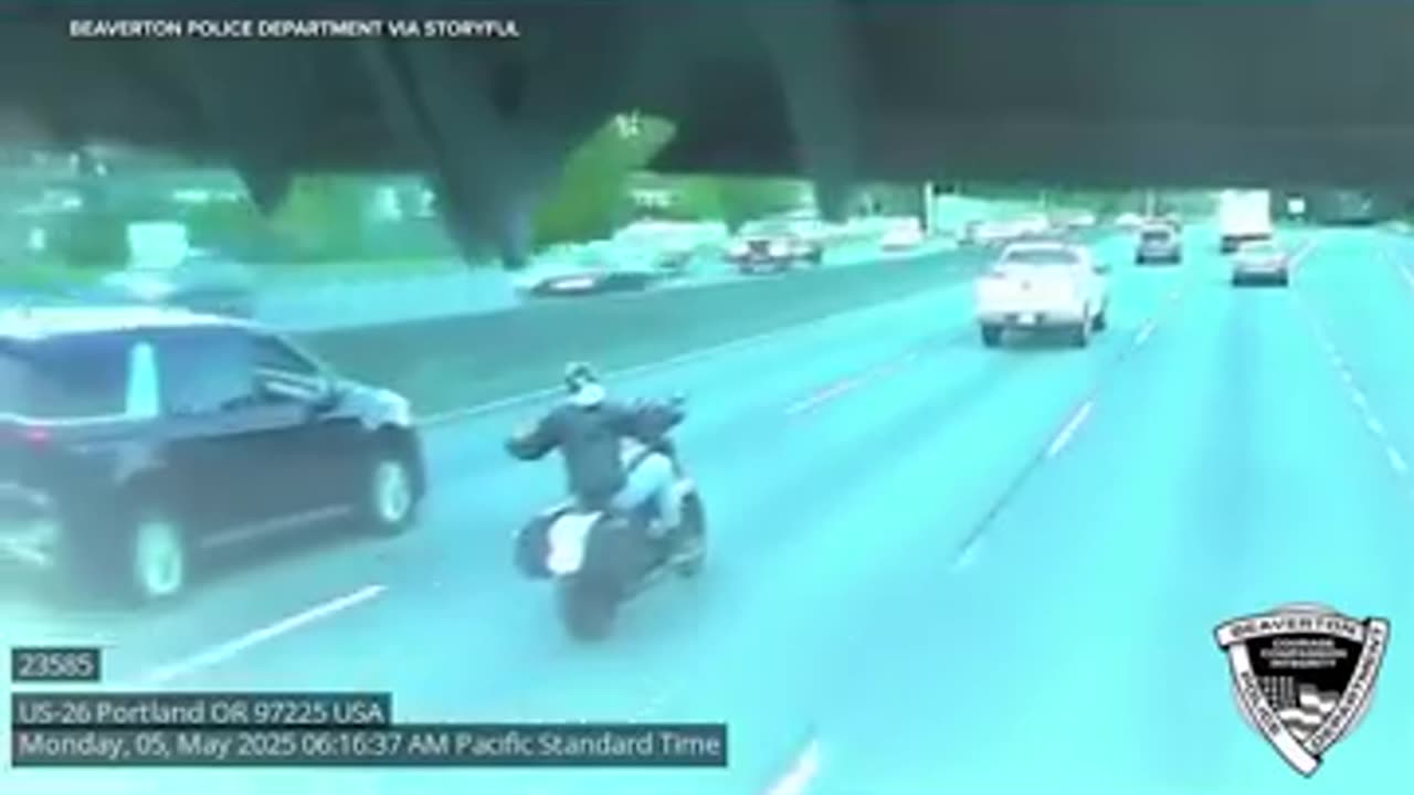 Unbelievable hit-and-run road rage leaves motorcycle with serious injuries