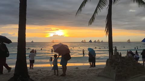 Enjoying the Bright Afternoon Sun on the Beach on November 27, 2025