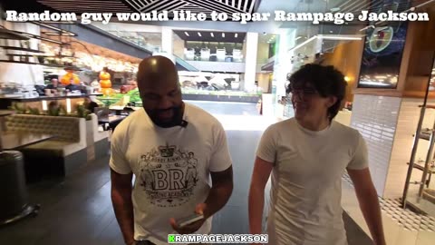 Rampage Jackson gets asked to spar by random guy