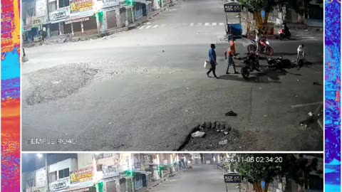 Overspeeding Bike Crashes into Lorry Near Bapatla Clock Tower; Two Youths Killed