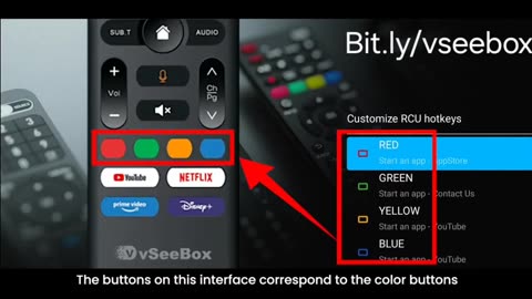 vSeeBox setting remote hotkeys