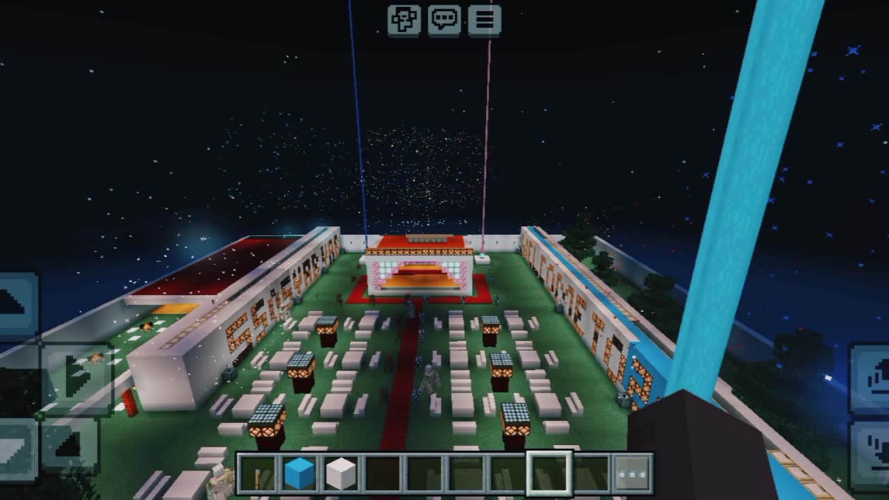 New year celebration in Minecraft Game
