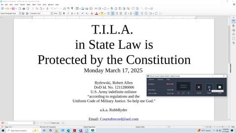 T. I. L. A. in State Law is Protected by the Constitution