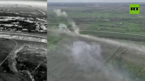 Intense moment: Russian troops storm Ukrainian position in a battered BMP