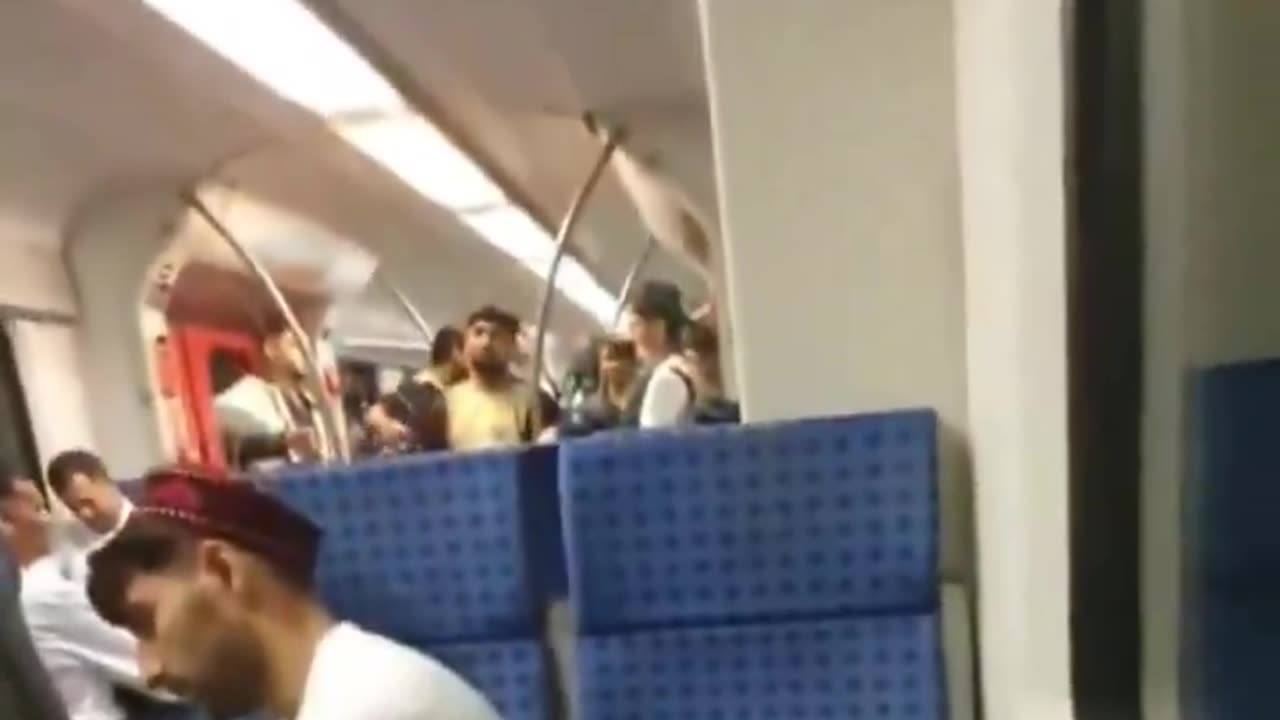 On train in Germany there is only one German. True apocalypse.