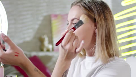 Makeup, cosmetics, woman
