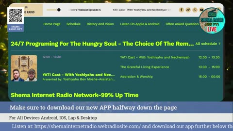 Shema Internet Radio Live Daily Stream