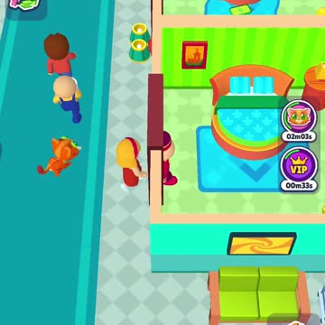 My Perfect Hotel with my short pet #androidgames #myperfecthotel #pet #cat