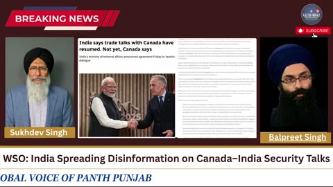 WSO_ India Spreading Disinformation on Canada–India Security Talks
