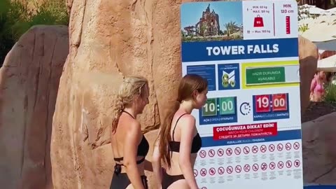 🌞Hot Day Water Park Swimming Pool And Water Slide Fun Day #waterpark #waterslide