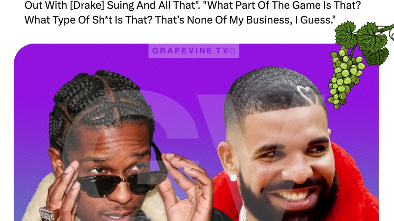 A$AP Rocky Slams Drake For Suing UMG Over Kendrick Lamar Beef: “What Part Of The Game Is That?”
