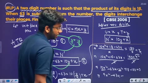 Math Quadratic Equation lecture 6