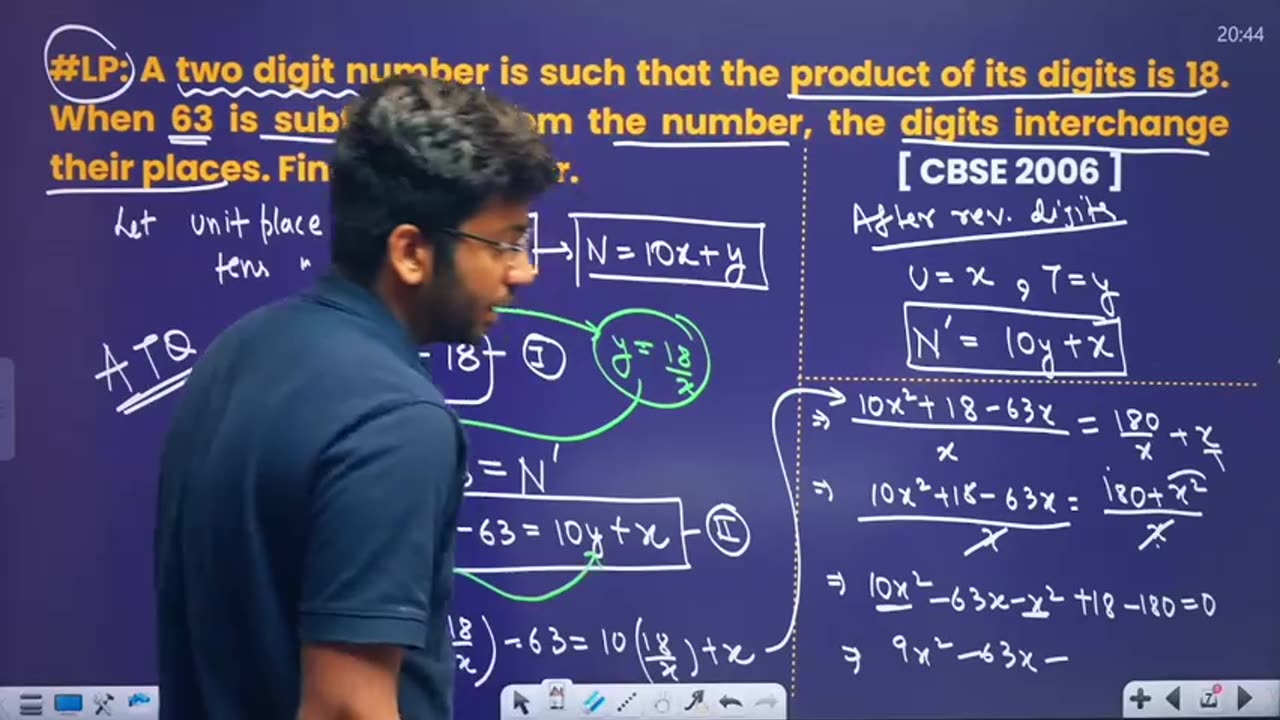 Math Quadratic Equation lecture 6