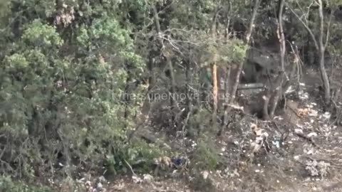 Several grenades drops by Ukrainian drones on Russian soldiers