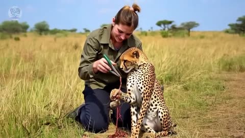 Girl Helps Crying Leopard Escape From Trap. What Happens Next Is Unbelievable