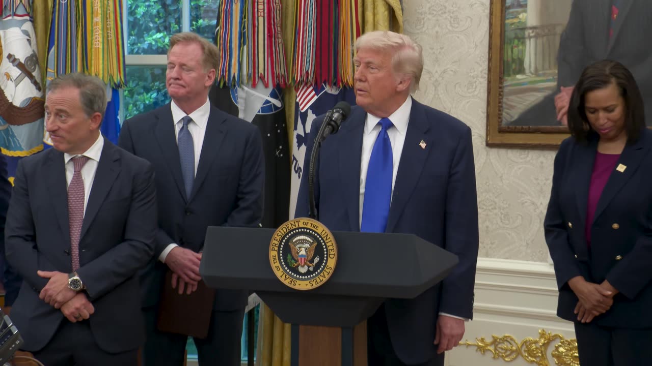 President Delivers NFL Announcement and Takes Reporter's Questions, May 5, 2025