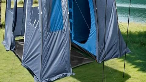 Large Familysized Tent with Private Sleeping Sect