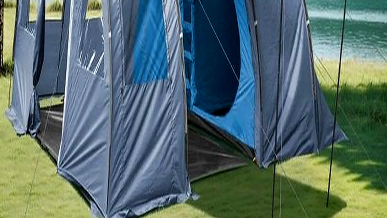 Large Familysized Tent with Private Sleeping Sect
