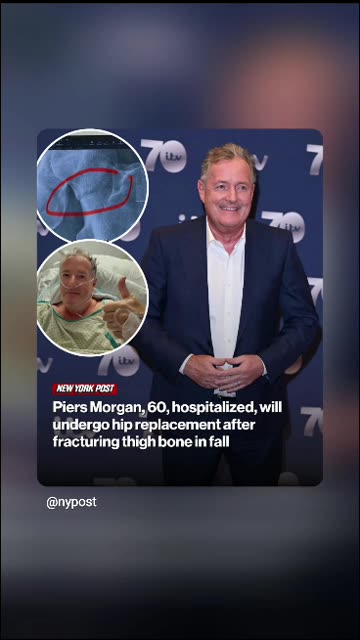 piers Morgan going hip replacement he undergoes surgery prayers to piers Morgan 🙏 1/19/26