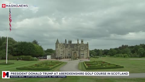 🇺🇸 President Donald Trump Expected to Arrive at ⛳ Aberdeenshire Golf Course in Scotland [LIVE]