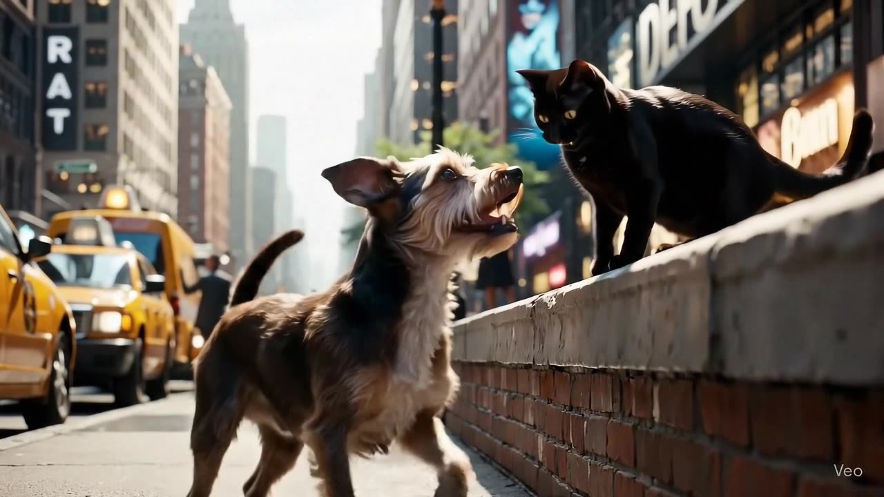 Savage Dog Chases Cat in New York | "Iām Not Letting You Go!" š