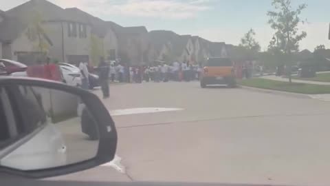 INDIAN INVASION: 3rd World Indian Migrants Block a Road and Loudly Bang On Drums!