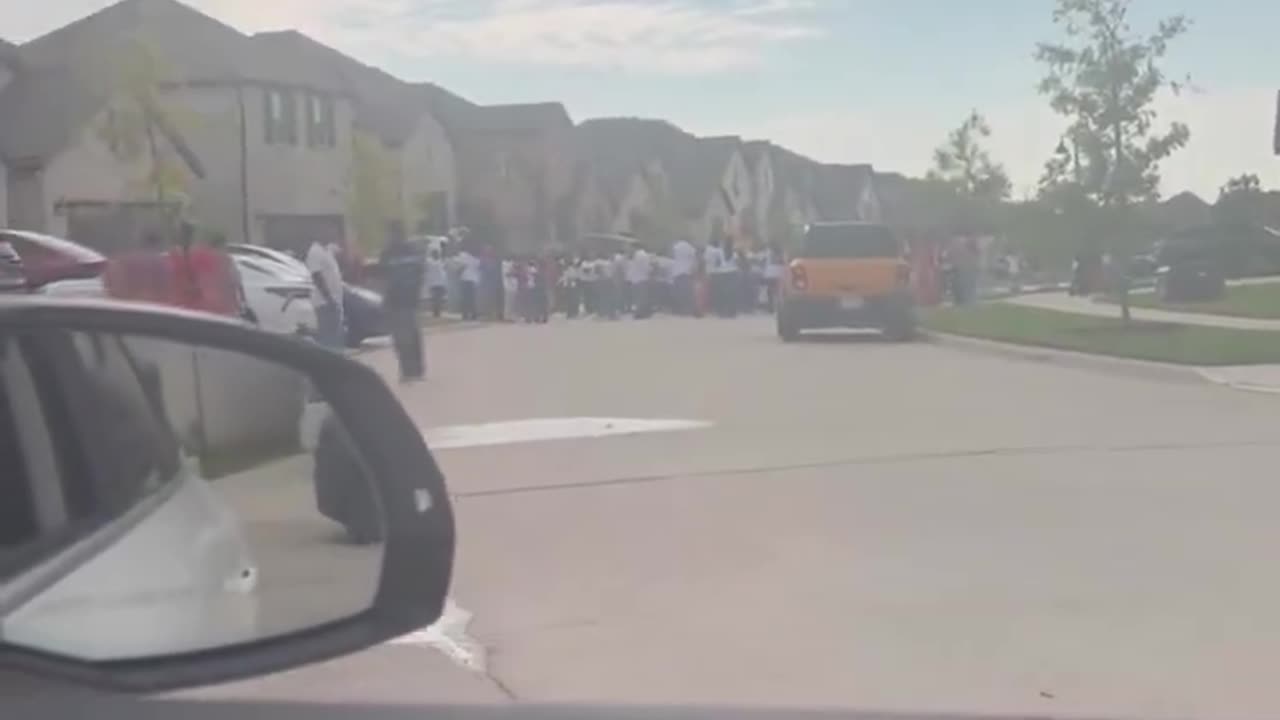 INDIAN INVASION: 3rd World Indian Migrants Block a Road and Loudly Bang On Drums!