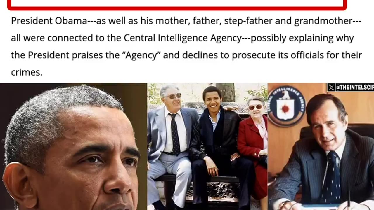OBAMA'S FAMILY and their CIA CONNECTIONS