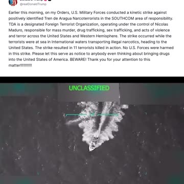 VIDEO/ Ushtria amerikane godet anijen me drogë nga Venezuela