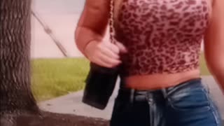 Leopard print rack bounce