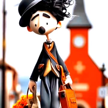 Ai thin man cute walking