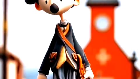 Ai thin man cute walking