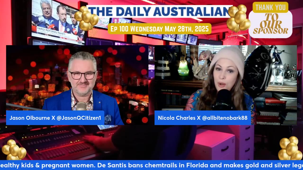 The Daily Australian Ep 100: Wednesday May 28th, 2025 With Nicola Charles and Jason Olbourne