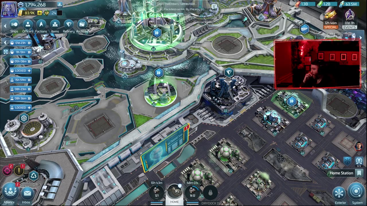 (server 709) Ops 22 New Commander - UnTastefulRivalry drain2x?! - STFC Live Stream
