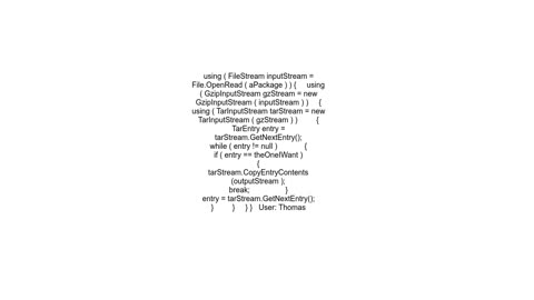 How to extract or access stream to specific file in gzip using SharpZipLib