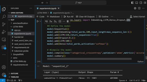 54.6 GRU RNN Variant Practical Implementation Krish Naik ML