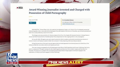 BREAKING: Washington Post editor Thomas LeGro arrested on child porn charges