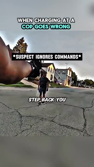 Police Bodycam USA - When Charging at a Cop Goes Wrong